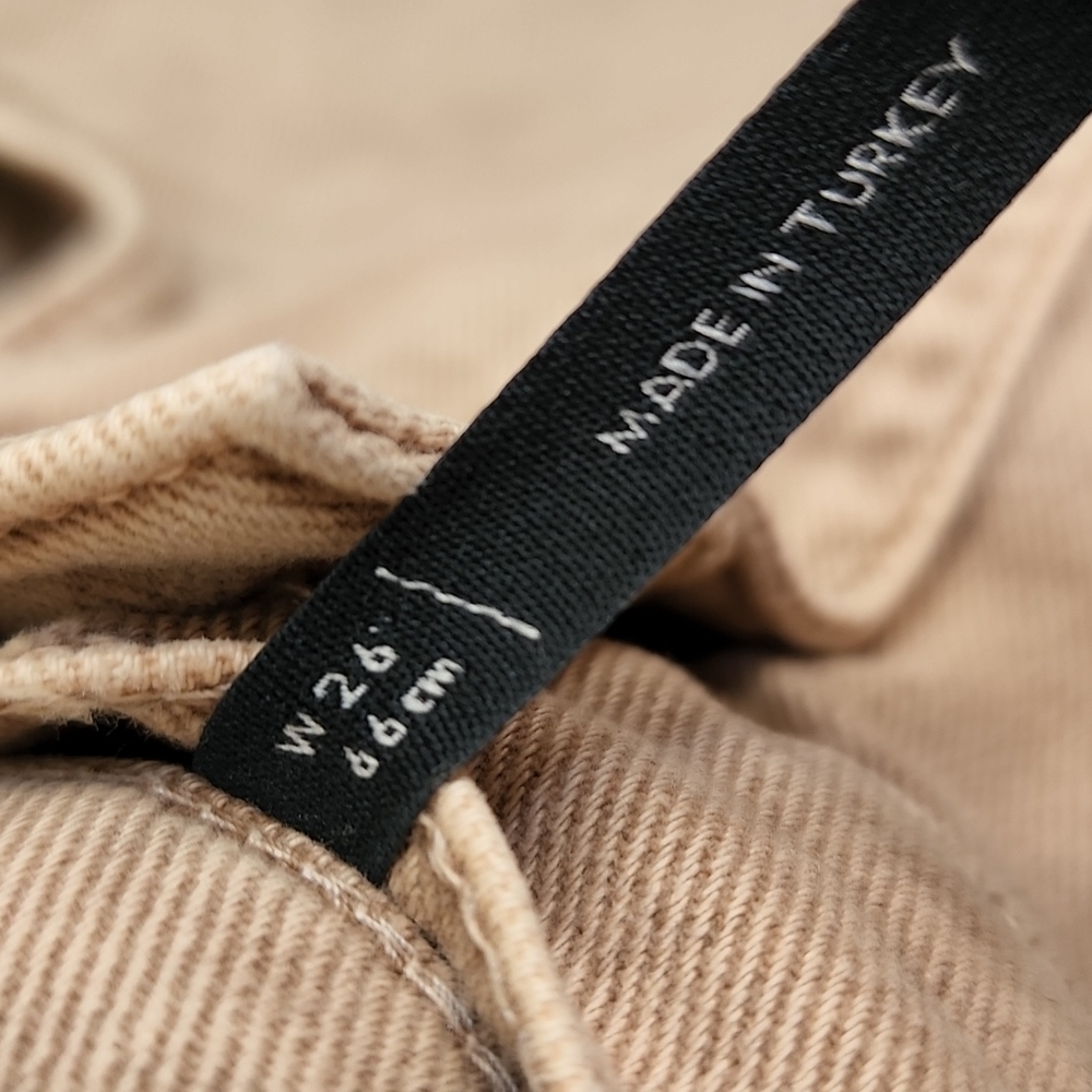 ASOS Reclaimed Vintage Inspired 90's Dad Jeans in Sand Wash W 26 NEW NWT - Picture 9 of 13